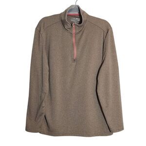 Maelreg Light Brown Gold Pullover Size Large Heather Brown Performance Pullover